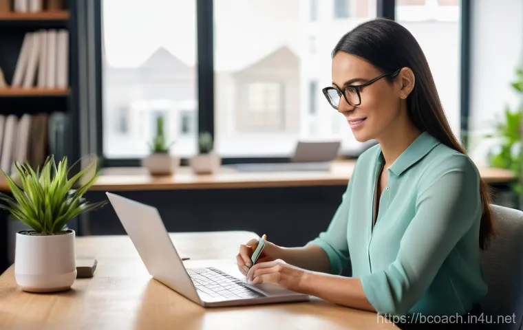 비즈니스 코칭 자격증 강의 후기 - **Business Coaching: Online Learning for Leadership Growth**
A professional woman in her late 30...