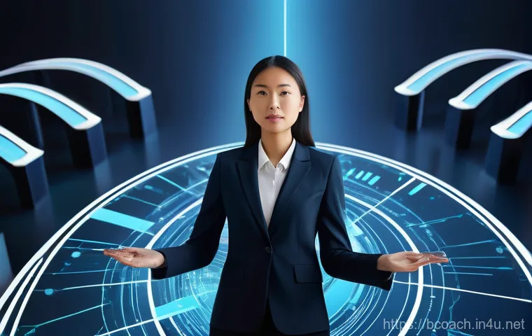 비즈니스 코칭과 업무 우선순위 설정 - **Image Prompt: Guiding Through the AI Tsunami**
    A diverse group of professionals, impeccably dr...